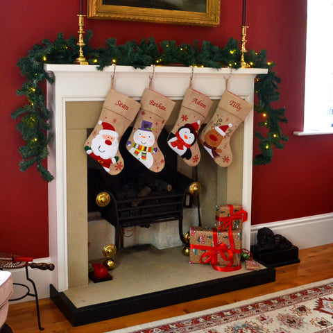 Personalised Hessian Christmas Stockings